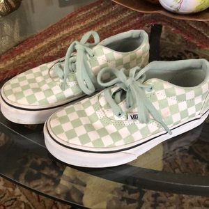 Vans checkered kids sneakers….